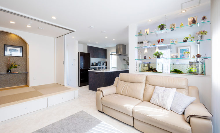 小上がりのあるリビング